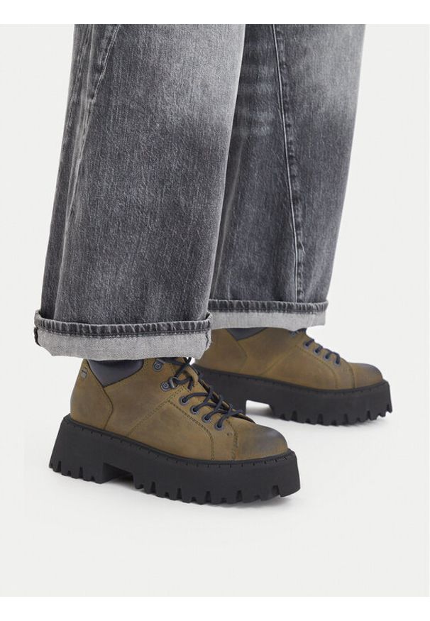 G-Star RAW - G-Star Raw Trapery CEO-WI34-MANYA-06 Khaki. Kolor: brązowy. Materiał: skóra, nubuk