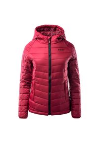 Hi-tec - Kurtka Ocieplana Damska Carson. Kolor: czerwony. Materiał: puch. Sport: turystyka piesza #1