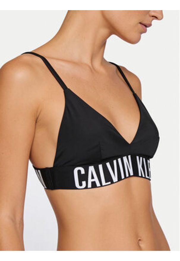 Calvin Klein Swimwear Góra od bikini LV00Q61163 Czarny. Kolor: czarny. Materiał: syntetyk