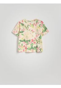 Reserved - T-shirt z nadrukiem - wielobarwny. Materiał: bawełna, dzianina. Wzór: nadruk