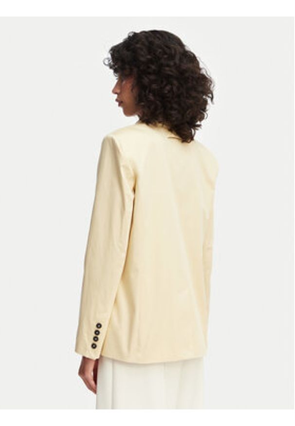 MAX&Co. Marynarka Giraffa 2616041054200 Beżowy Regular Fit. Kolor: beżowy. Materiał: bawełna