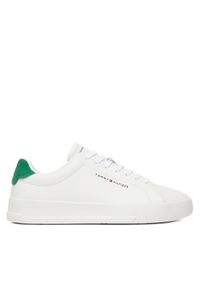 TOMMY HILFIGER - Tommy Hilfiger Sneakersy Th Court Lth Detail Ess FM0FM05367 Biały. Kolor: biały. Materiał: skóra #1
