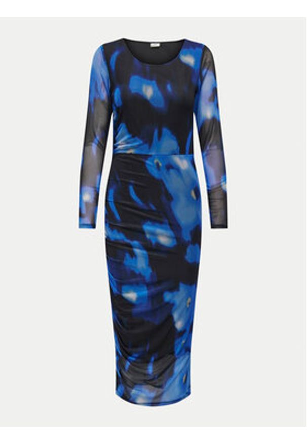 JDY Sukienka codzienna Elsa 15330387 Niebieski Slim Fit. Okazja: na co dzień. Kolor: niebieski. Materiał: syntetyk. Typ sukienki: proste. Styl: casual