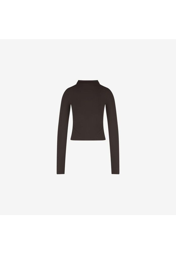 WALLIEN - Damska premium rash guard top do pływania, surfingu & nurkowania - Brązowy. Kolor: brązowy. Materiał: tkanina, skóra