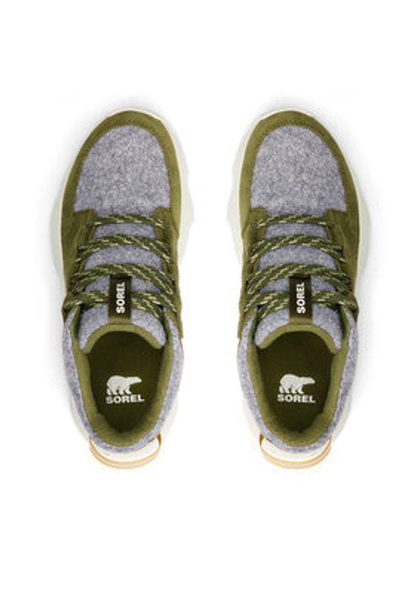sorel - Sorel Sneakersy Kinetic™ Impact Caribou 2099121355 Zielony. Kolor: zielony. Materiał: skóra, zamsz