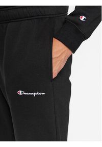 Champion Spodnie dresowe Elastic Cuff Pants 219420 Czarny Comfort Fit. Kolor: czarny. Materiał: bawełna, dresówka, syntetyk #4
