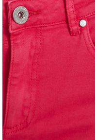 medicine - Medicine jeansy damskie medium waist. Kolor: różowy. Wzór: gładki. Styl: klasyczny #4