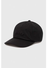 Nicce czapka z daszkiem bawełniana kolor czarny gładka. Kolor: czarny. Materiał: bawełna. Wzór: gładki