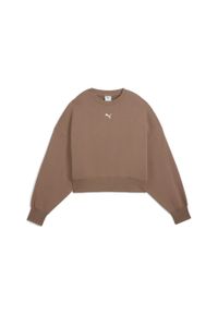 Puma Bluza Wardrobe Ess Over-Oversized Tr 62974893. Kolor: brązowy