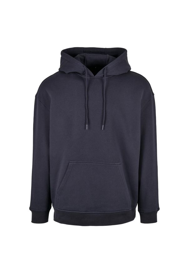 BUILD YOUR BRAND - Bluza Z Kapturem Męska Oversized. Typ kołnierza: kaptur. Kolor: niebieski