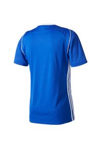 Adidas - Koszulka piłkarska męska adidas Tiro 17 Jersey. Kolor: biały, wielokolorowy, niebieski. Materiał: jersey. Sport: piłka nożna
