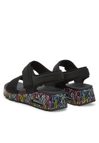 skechers - Skechers Sandały Uno-Sea Of Love 164028/BBK Czarny. Kolor: czarny. Materiał: materiał #5
