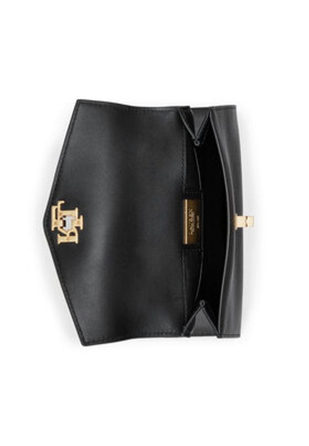 Lauren Ralph Lauren - LAUREN RALPH LAUREN Torebka 431968761002 Czarny. Kolor: czarny. Materiał: skórzane