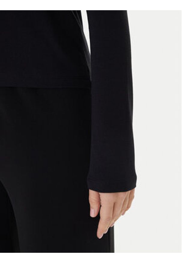 Guess Bluzka V6RI00 KD741 Czarny Slim Fit. Kolor: czarny. Materiał: bawełna