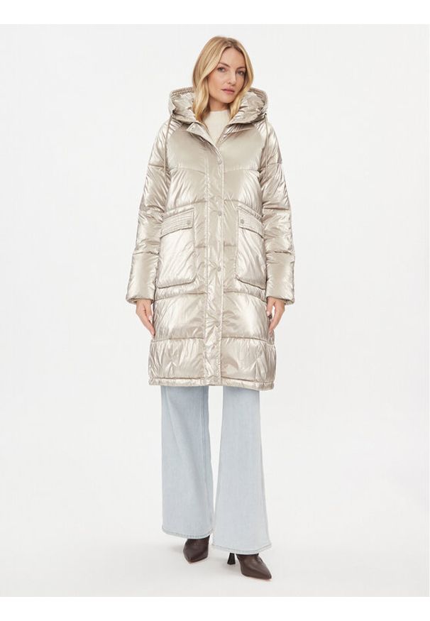 Rinascimento Kurtka zimowa CFC0113544003 Beżowy Slim Fit. Kolor: beżowy. Materiał: syntetyk. Sezon: zima