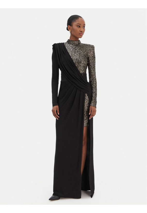 Babylon Sukienka wieczorowa T_S00823 Czarny Regular Fit. Kolor: czarny. Styl: wizytowy