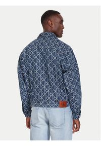Calvin Klein Jeans Kurtka jeansowa LV04RD767G Niebieski Regular Fit. Kolor: niebieski. Materiał: bawełna #5