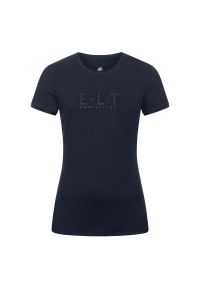 Koszulka damska ELT Perugia. Kolor: niebieski. Wzór: napisy #1