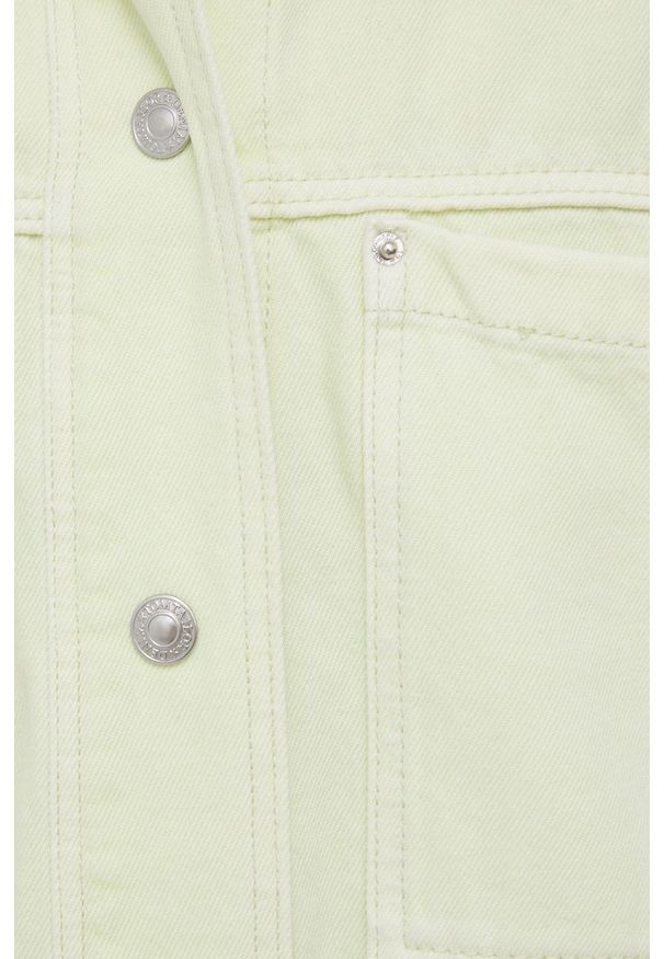 Tom Tailor kurtka jeansowa damska kolor zielony przejściowa oversize. Kolor: zielony. Materiał: jeans