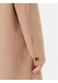 Marella Płaszcz wełniany Good 2523016031 Beżowy Regular Fit. Kolor: beżowy. Materiał: wełna #4
