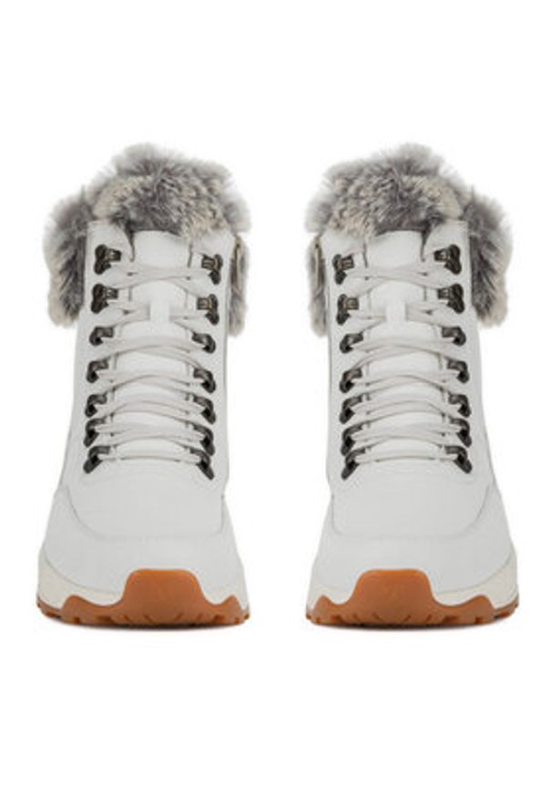 Rieker Revolution Lifestyle Botki W0063-80 Biały. Kolor: biały. Materiał: skóra