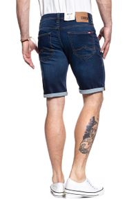 Mustang - SPODENKI MUSTANG Chicago Short DENIM BLUE 1008363 5000 982. Materiał: denim #4