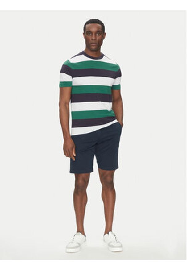 Hechter Paris T-Shirt 75016 151926 Kolorowy Regular Fit. Materiał: bawełna. Wzór: kolorowy