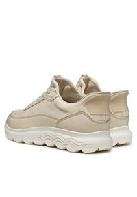 Geox Sneakersy D Spherica Plus D567MB 00085 C1122 Écru. Materiał: skóra