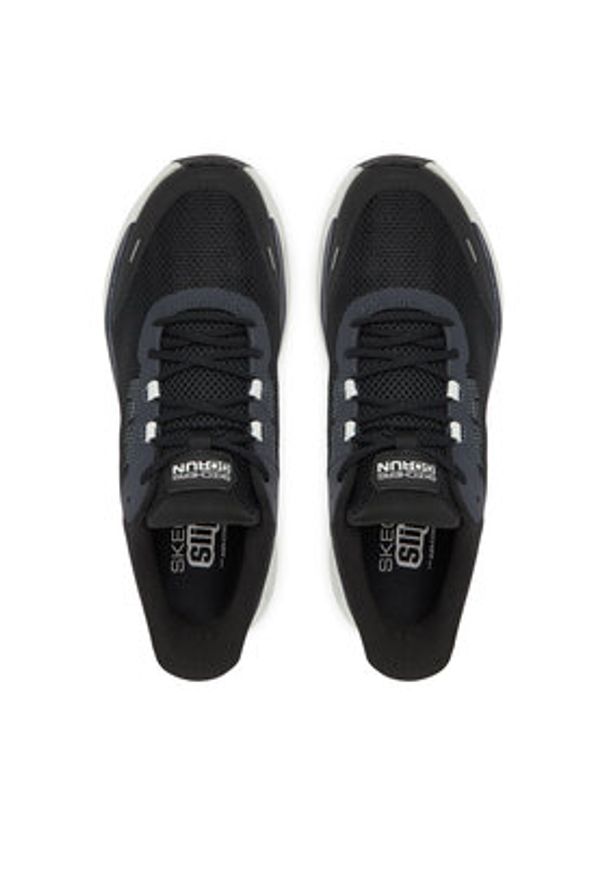 skechers - Skechers Buty do biegania Max Cushioning Glide-Step 220422 BKGY Czarny. Kolor: czarny. Materiał: materiał