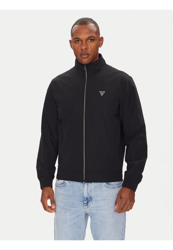 Guess Kurtka przejściowa M4YL13 WEZ70 Czarny Regular Fit. Kolor: czarny. Materiał: syntetyk