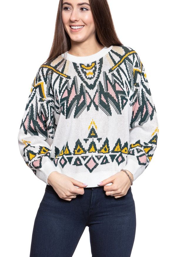 Wrangler - DAMSKI SWETER WRANGLER GEO KNIT CLOUD BLUE W8N5QCB03 112132405