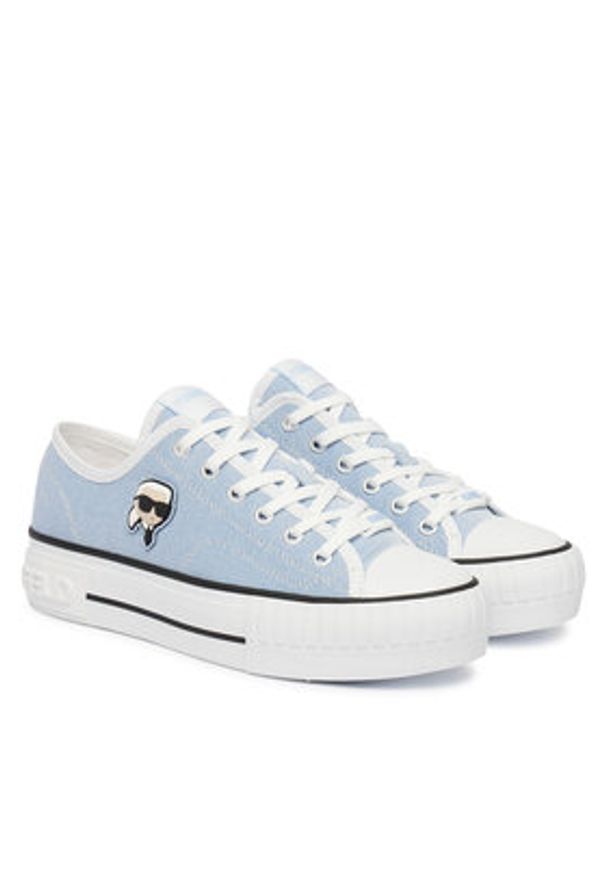 Karl Lagerfeld - KARL LAGERFELD Trampki Kampus Max NFT KL60424G Niebieski. Kolor: niebieski. Materiał: materiał