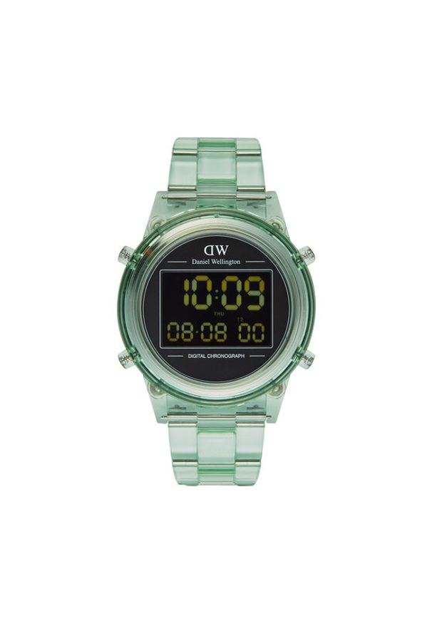 Daniel Wellington Zegarek DW00100769 Zielony. Kolor: zielony. Materiał: syntetyk