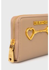 Love Moschino portfel damski kolor beżowy. Kolor: beżowy #2