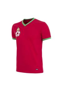 COPA FOOTBALL - Koszulka retro piłkarska dla dorosłych - Maroko 1970 - Czerwona. Kolor: czerwony. Sezon: lato. Sport: piłka nożna