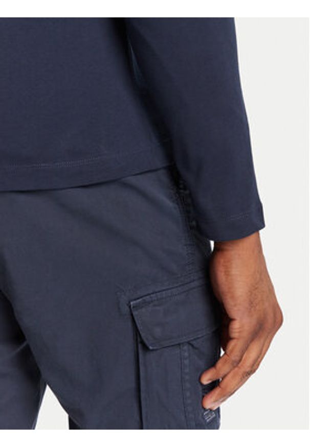 Aeronautica Militare Longsleeve 252TS2390UJ00372 Granatowy Regular Fit. Kolor: niebieski. Materiał: bawełna. Długość rękawa: długi rękaw