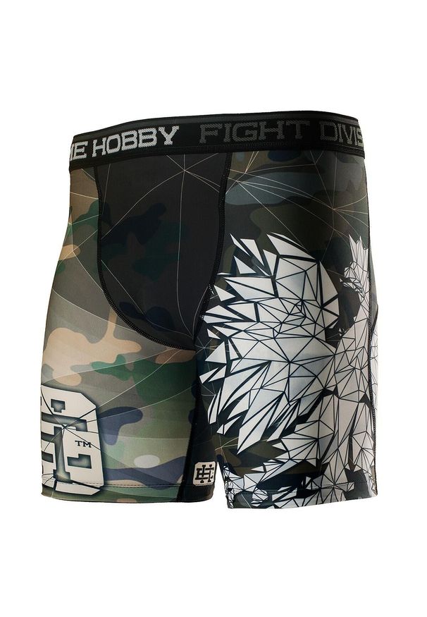 Spodenki Vale Tudo do MMA męskie EXTREME HOBBY POLSKA CAMO. Kolor: wielokolorowy, brązowy, zielony. Materiał: poliester, elastan