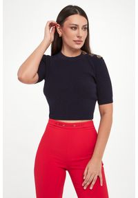 Elisabetta Franchi - Sweter damski cropped ELISABETTA FRANCHI #1