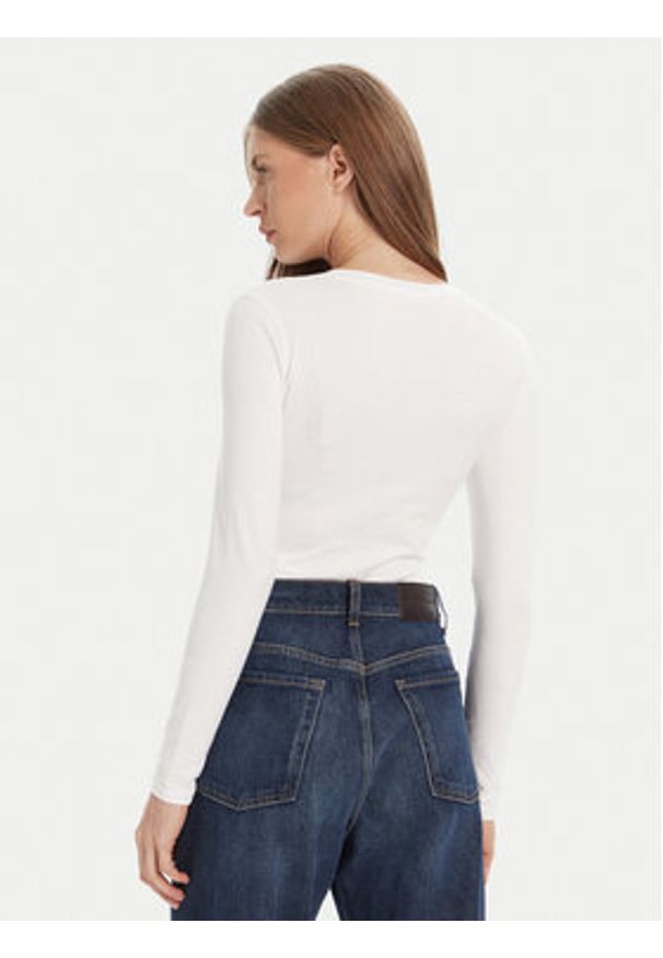 Guess Jeans Body W4BP41 J1314 Biały Slim Fit. Kolor: biały. Materiał: bawełna