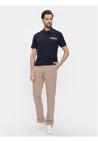 Napapijri Chinosy Puyo NP0A4H1F Beżowy Slim Fit. Kolor: beżowy. Materiał: bawełna