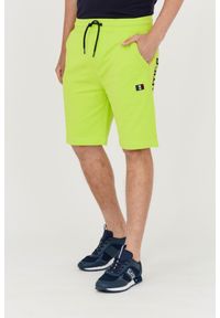 Aeronautica Militare - AERONAUTICA MILITARE Męskie dresowe bermudy zielone, Rozmiar XXL. Kolor: zielony. Materiał: bawełna, dresówka. Wzór: haft #3