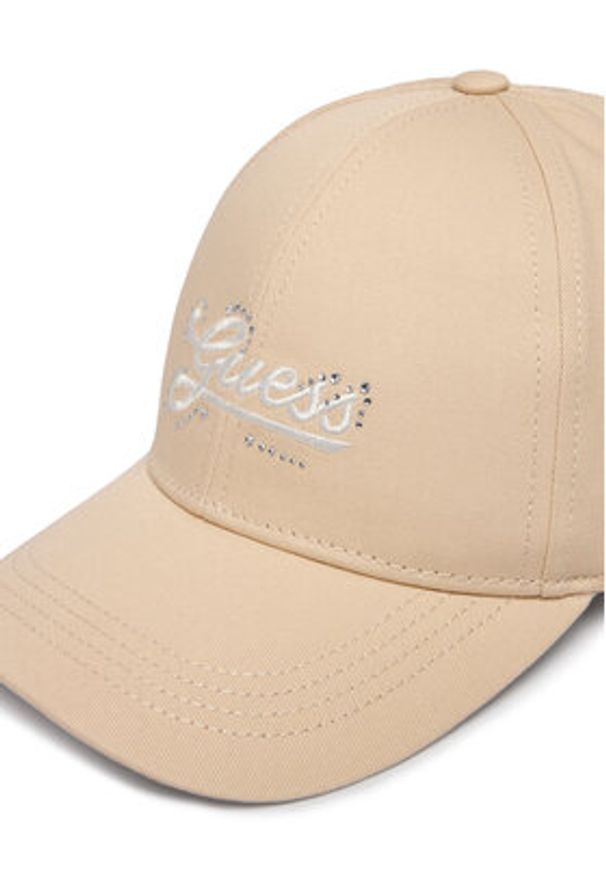 Guess Czapka z daszkiem AW5472 COT01 Beżowy. Kolor: beżowy. Materiał: poliester