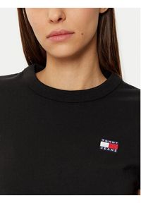 Tommy Jeans T-Shirt DW0DW20153 Czarny Regular Fit. Kolor: czarny. Materiał: bawełna #5