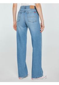 Big-Star - Jeansy damskie z szeroką nogawką niebieskie Atrea 111. Stan: podwyższony. Kolor: niebieski. Sezon: lato. Styl: vintage, retro, klasyczny #5