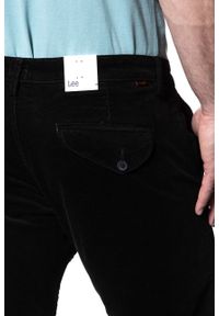 Lee - LEE SPODNIE MĘSKIE CHINO BLACK L768WJ01. Materiał: sztruks #8