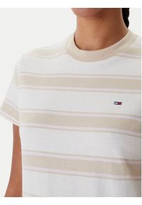 Tommy Jeans T-Shirt DW0DW21834 Beżowy Regular Fit. Kolor: beżowy. Materiał: bawełna #4