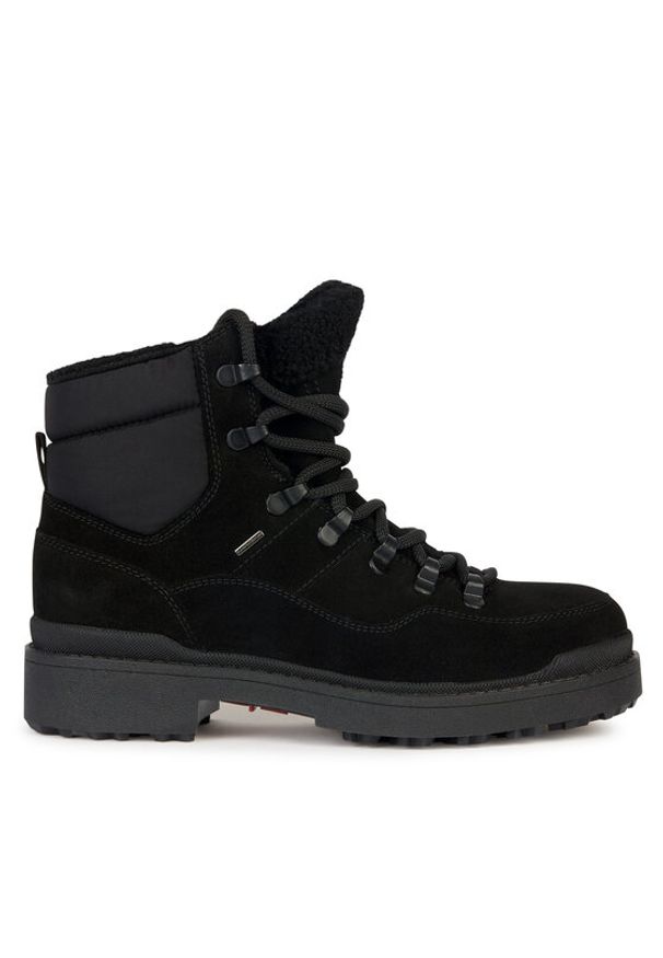 Geox Trapery D Nevegal B Abx D36UPD 022FU C9999 Czarny. Kolor: czarny. Materiał: zamsz, skóra
