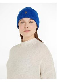 TOMMY HILFIGER - Tommy Hilfiger Czapka Th Evening Beanie AW0AW15319 Niebieski. Kolor: niebieski. Materiał: syntetyk