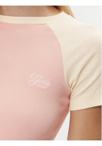 Guess T-Shirt W5GP61 KA0H1 Różowy Regular Fit. Kolor: różowy. Materiał: bawełna #3