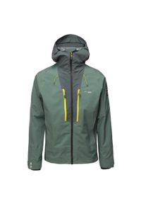 Elbrus - Lekka Kurtka Męska Malaku. Kolor: szary, wielokolorowy, zielony. Sport: turystyka piesza #1